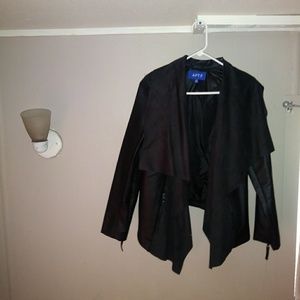 Faux Leather Black Jacket